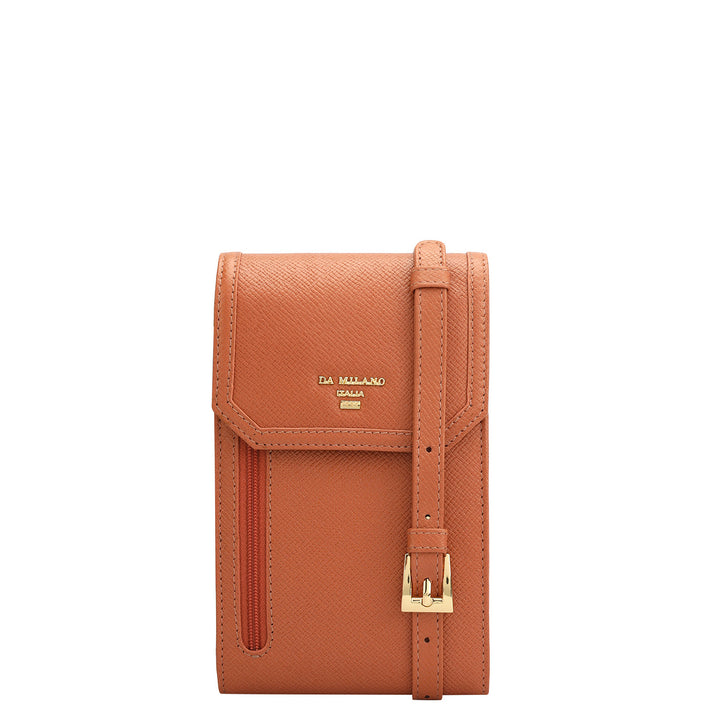 Franzy Leather Ladies Sling Wallet - Terracotta