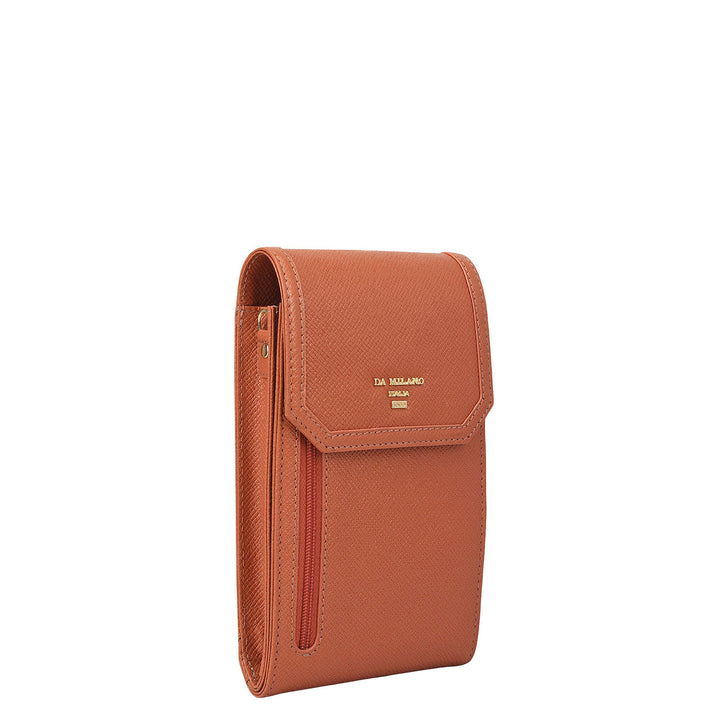 Franzy Leather Ladies Sling Wallet - Terracotta