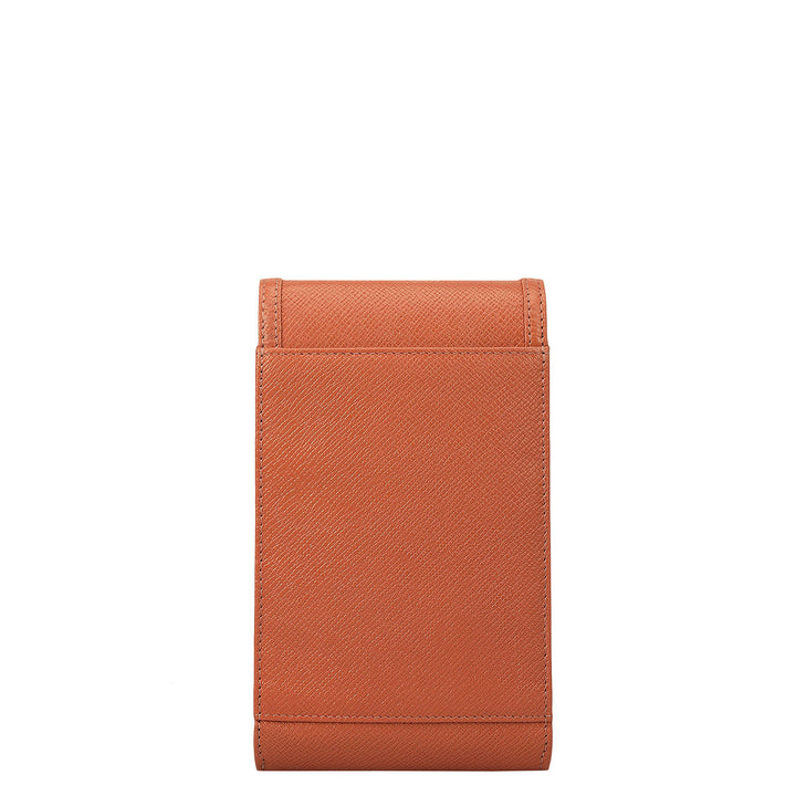 Franzy Leather Ladies Sling Wallet - Terracotta