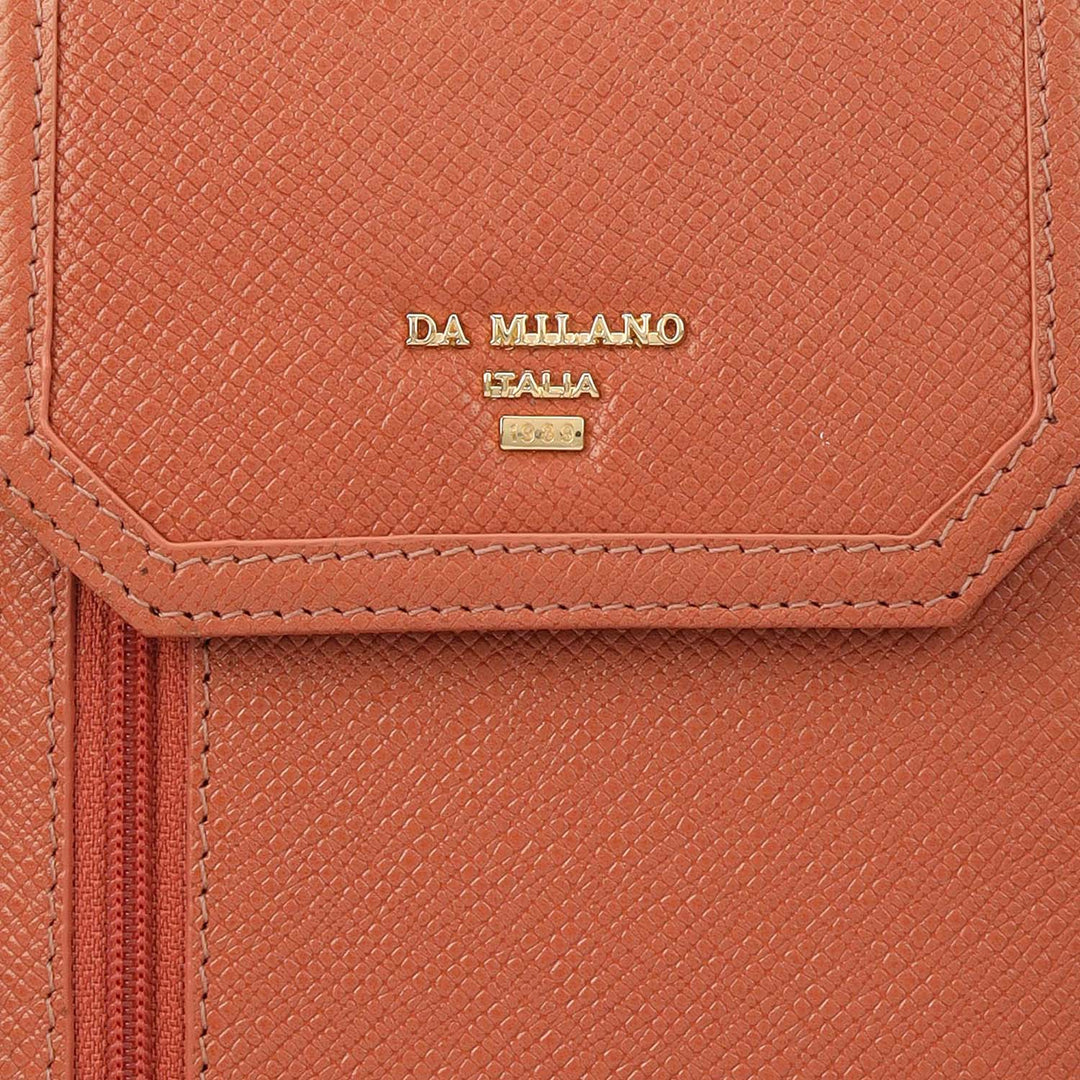 Franzy Leather Ladies Sling Wallet - Terracotta