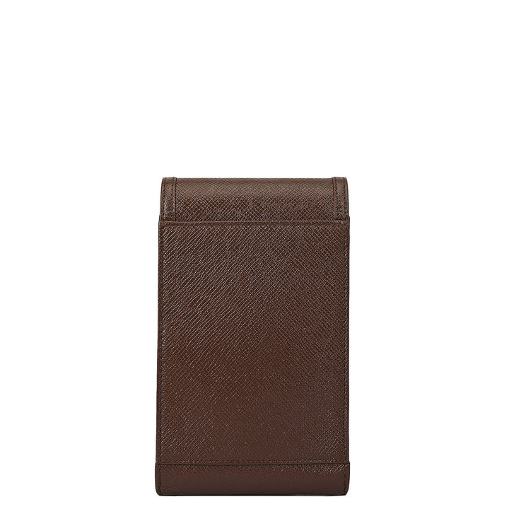 Franzy Leather Ladies Sling Wallet - Walnut