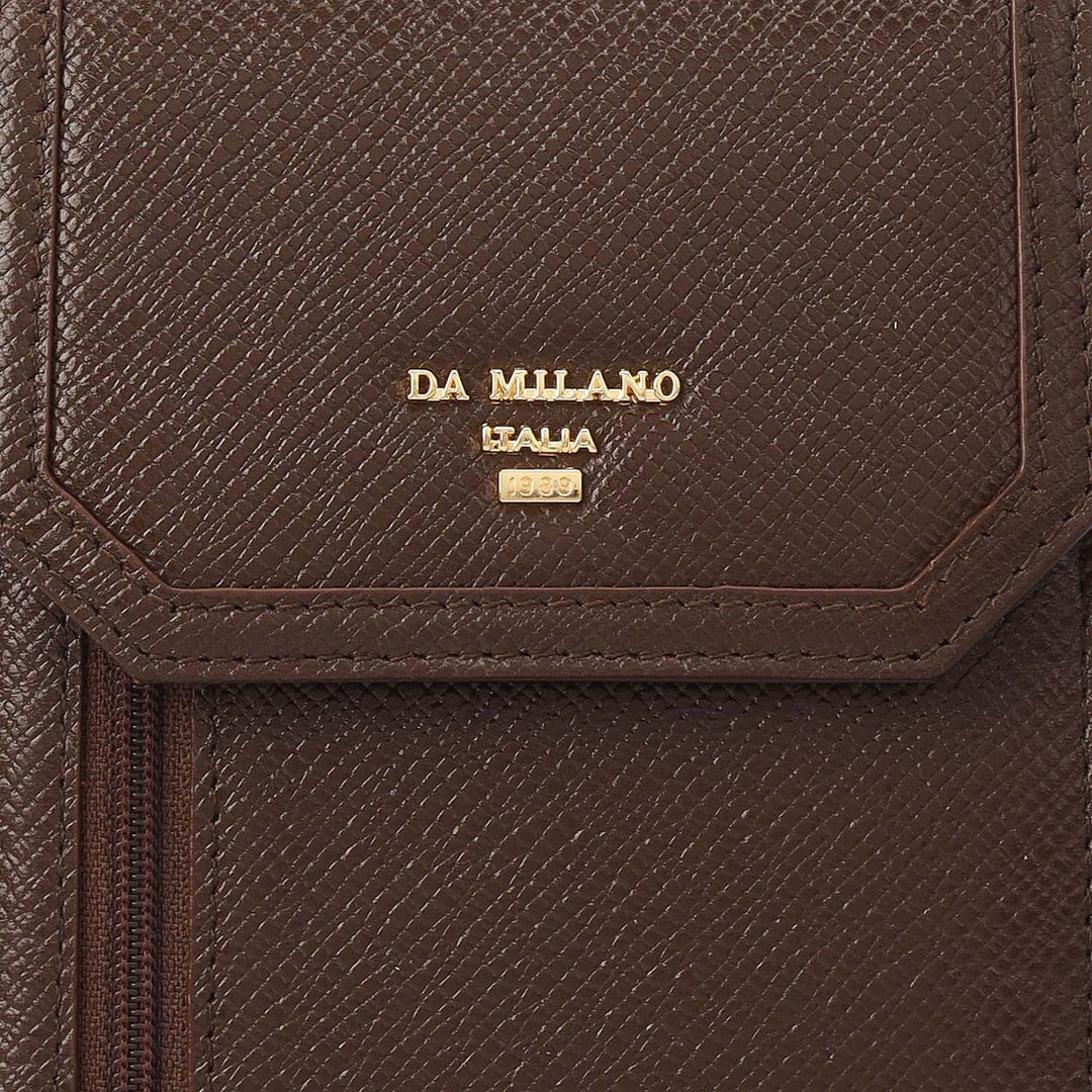 Franzy Leather Ladies Sling Wallet - Walnut