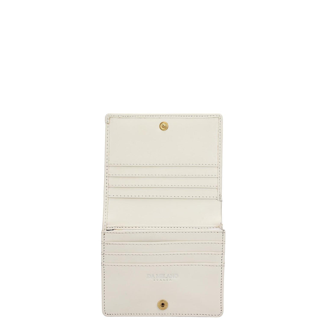 Plain Suede Leather Ladies Sling Wallet - Pink & Off White