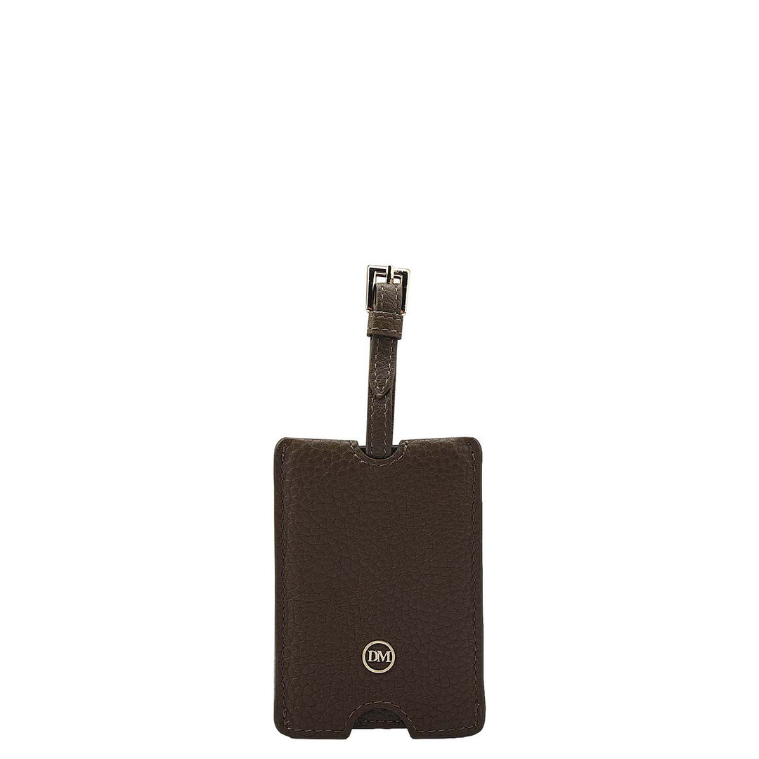 Wax Leather Luggage Tag - Moss