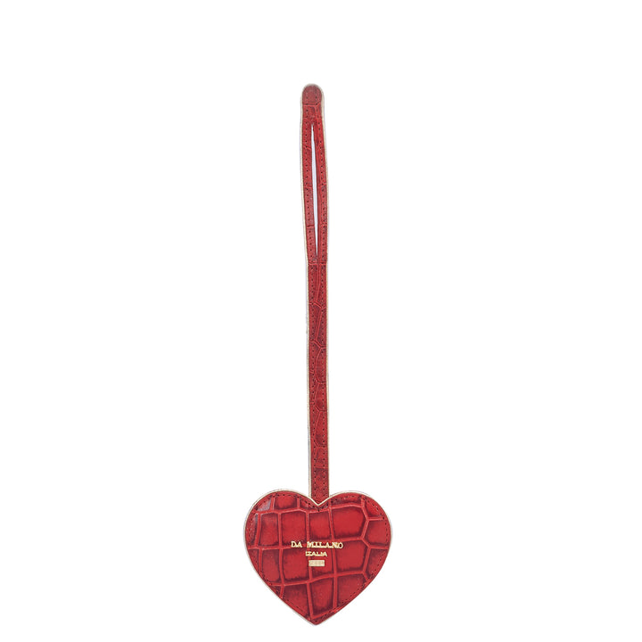 Tomato Croco-Textured Bag Hanging