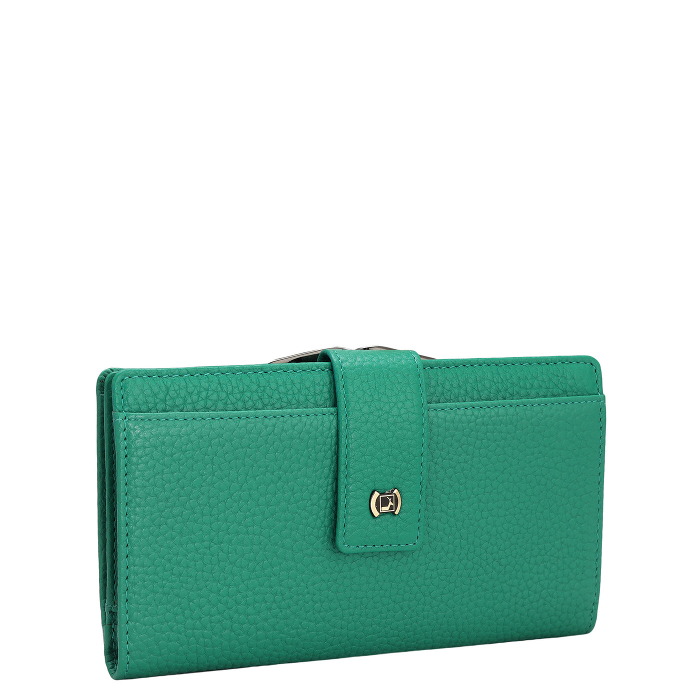 Wax Leather Ladies Wallet - Green