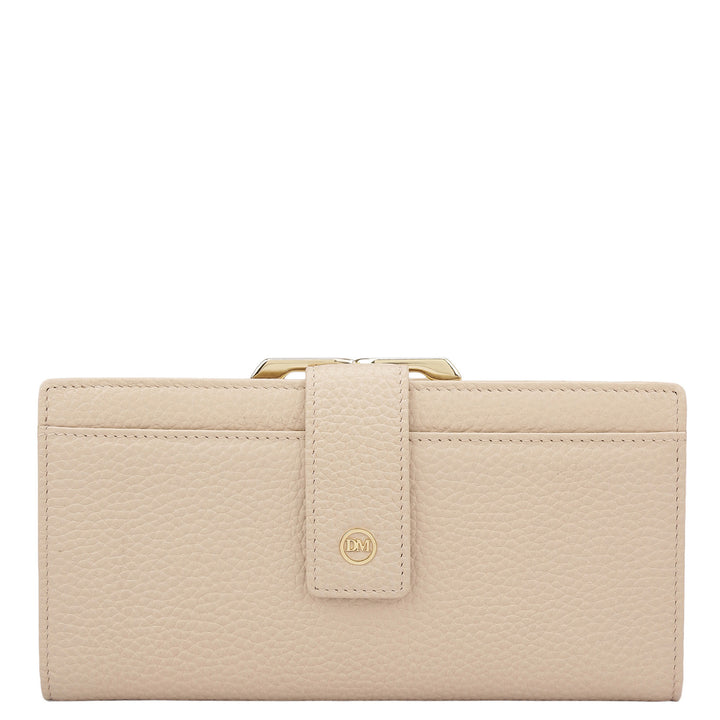 Wax Leather Ladies Wallet - Dove