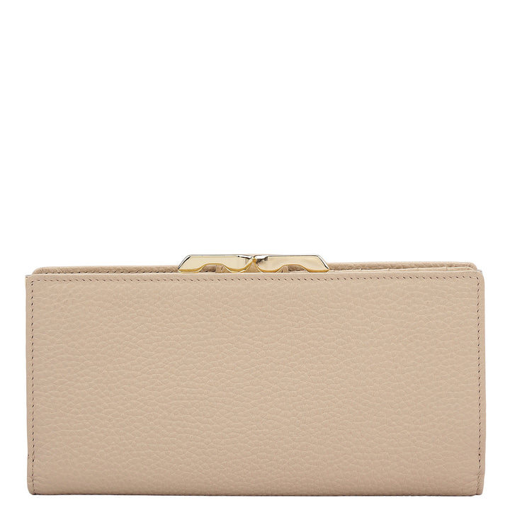 Wax Leather Ladies Wallet - Dove