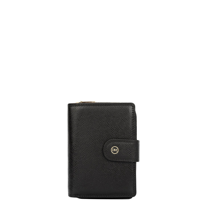 Franzy Leather Ladies Wallet - Black