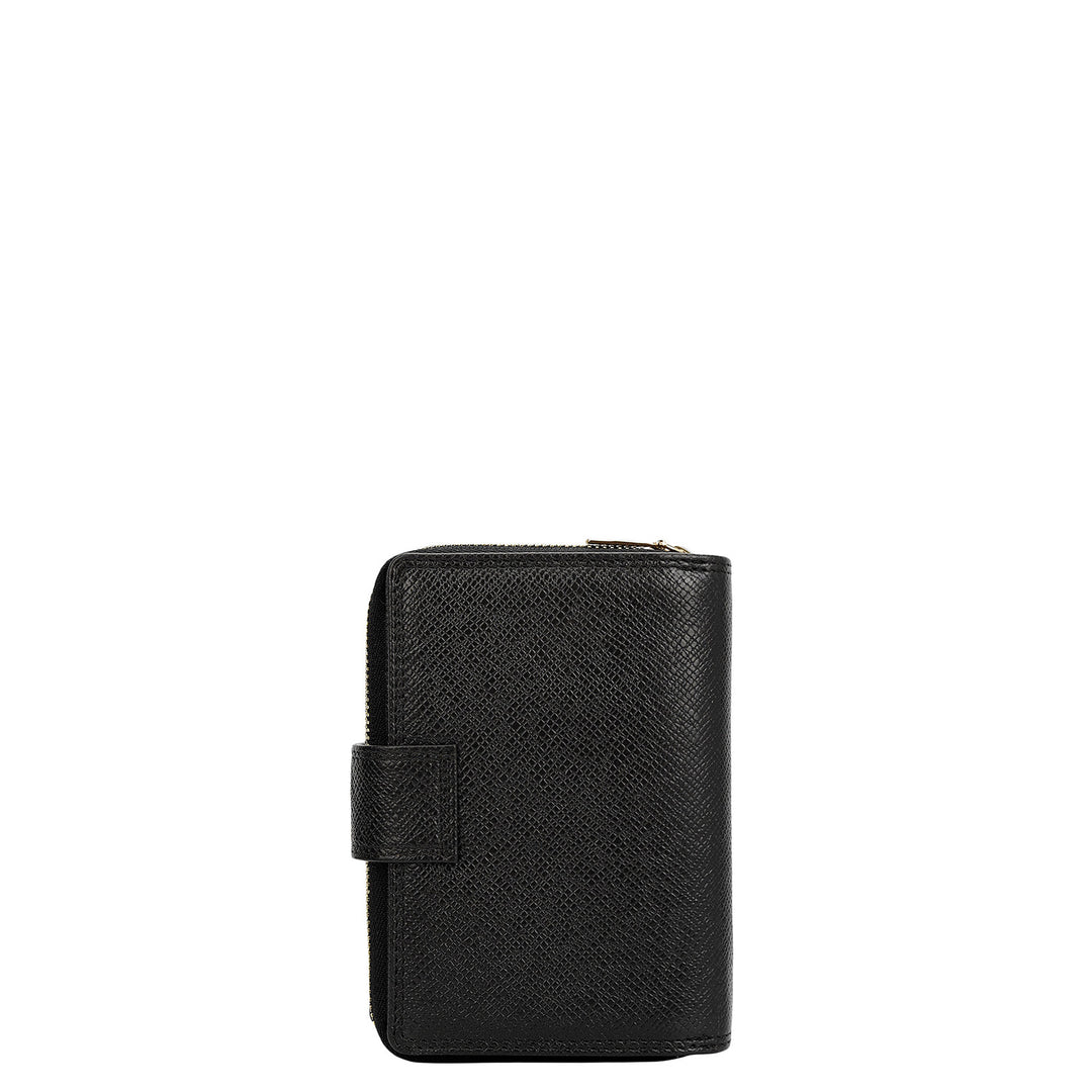 Franzy Leather Ladies Wallet - Black