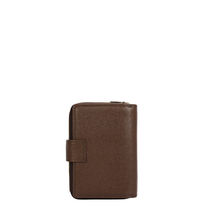 Franzy Leather Ladies Wallet - Walnut