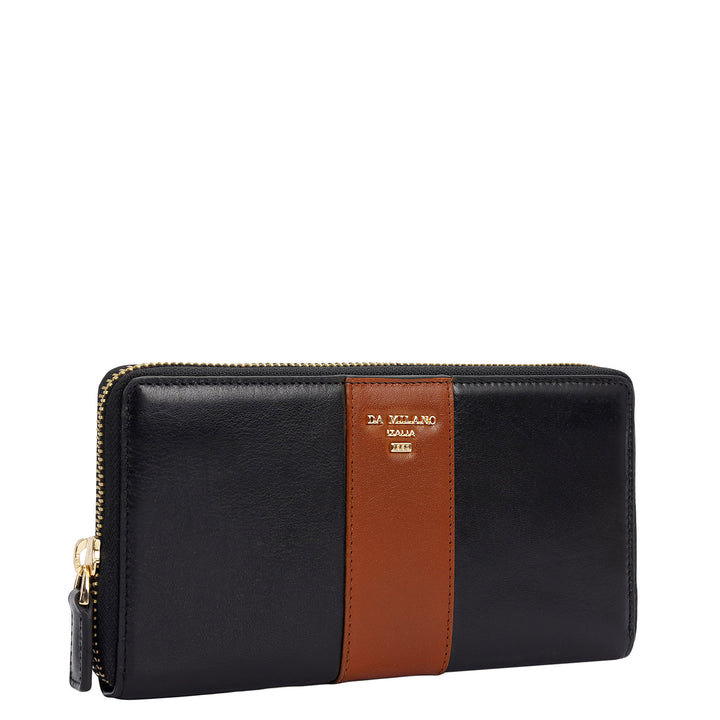 Plain Leather Continental Wallet