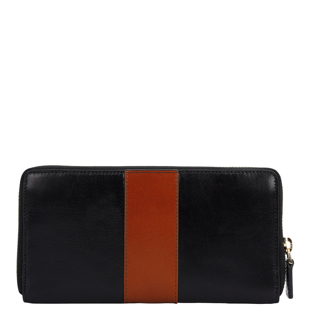 Plain Leather Continental Wallet