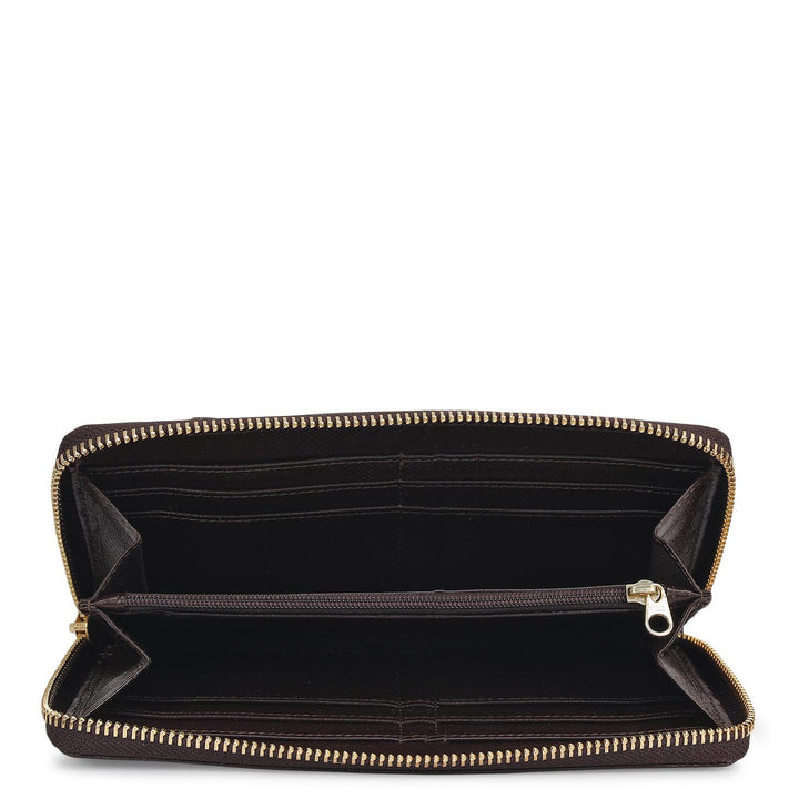 Franzy Leather Ladies Wallet - Chocolate