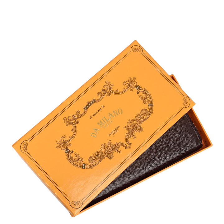 Franzy Leather Ladies Wallet - Chocolate