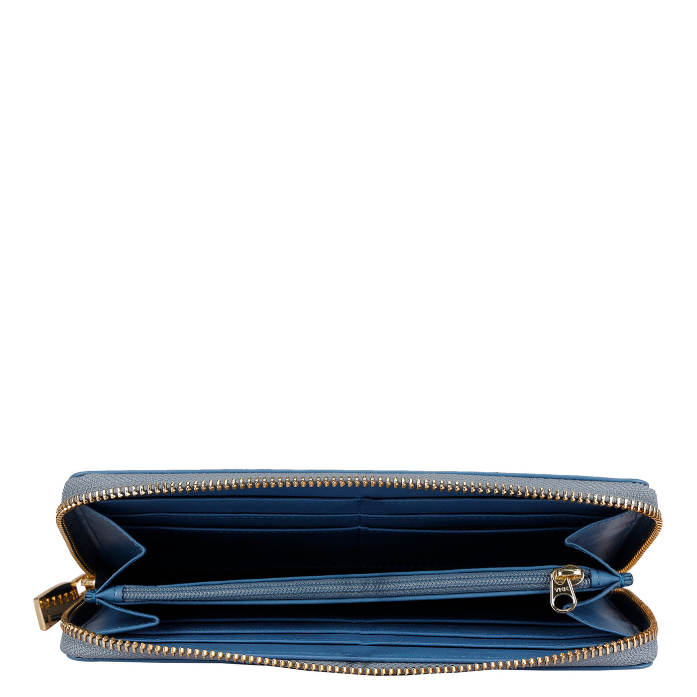 Plain Leather Ladies Wallet - Blue