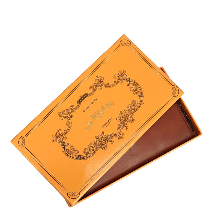 Plain Leather Ladies Wallet - Brown