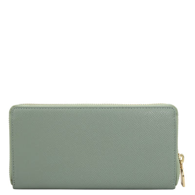 Franzy Leather Ladies Wallet - Jade