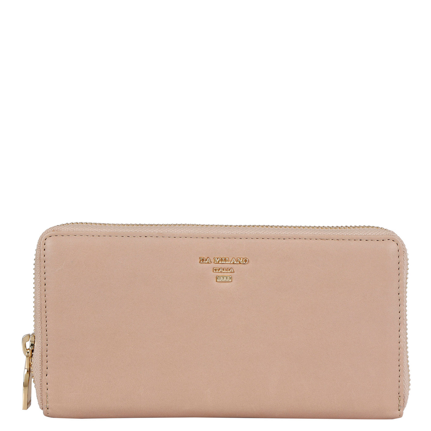 Plain Leather Ladies Wallet - Taupe