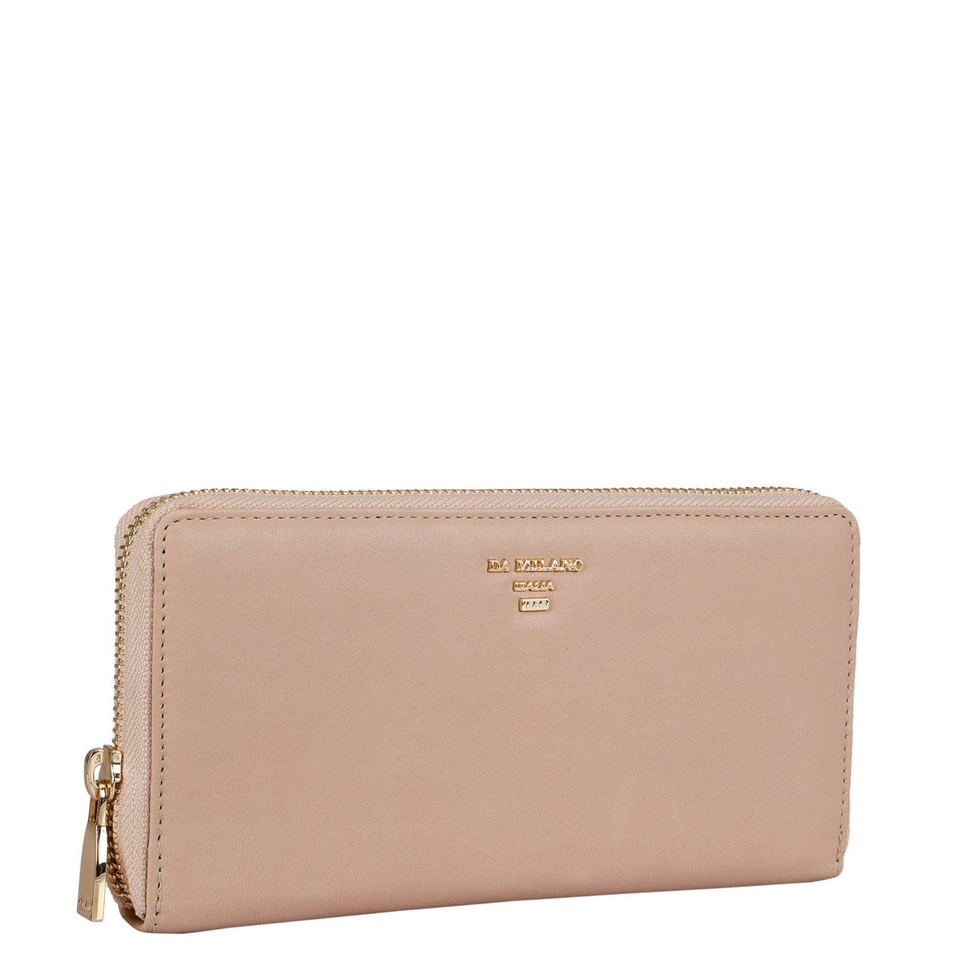 Plain Leather Ladies Wallet - Taupe