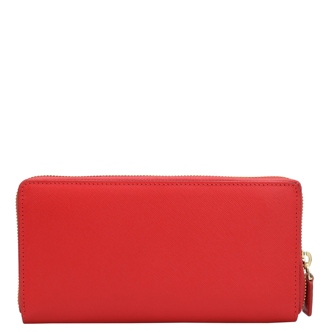 Saffiano Leather Ladies Wallet - Red