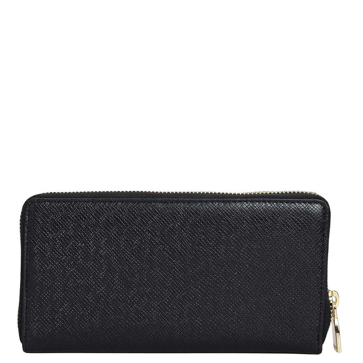 Franzy Leather Ladies Wallet - Black