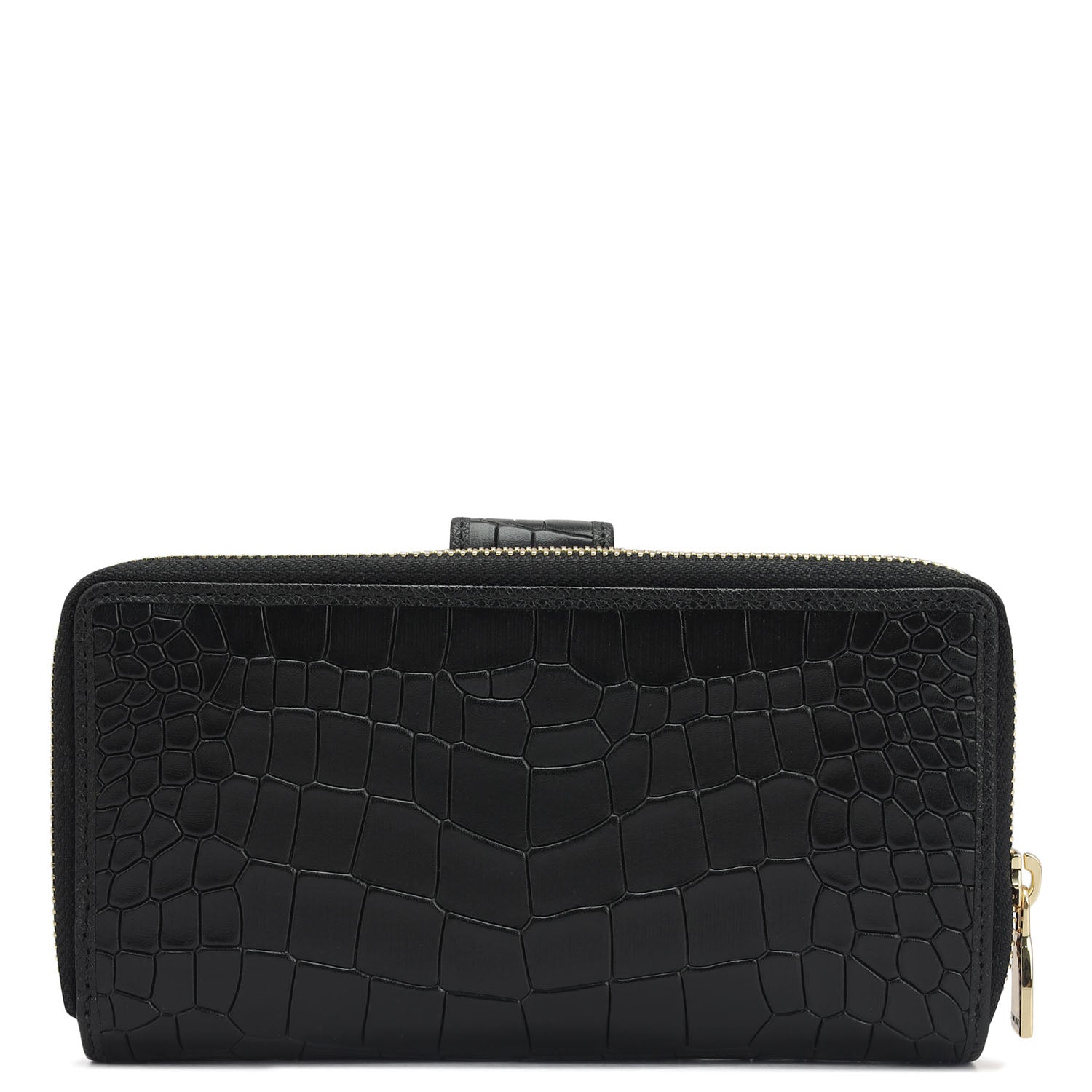 Croco Leather Ladies Wallet - Black – Da Milano