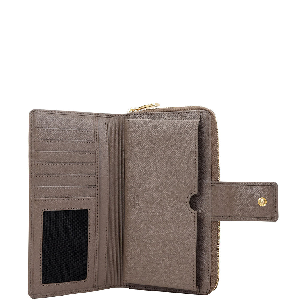 Classic Continental Wallet - Smoke Grey