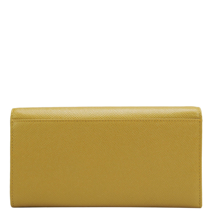 Franzy Leather Ladies Wallet - Mustard