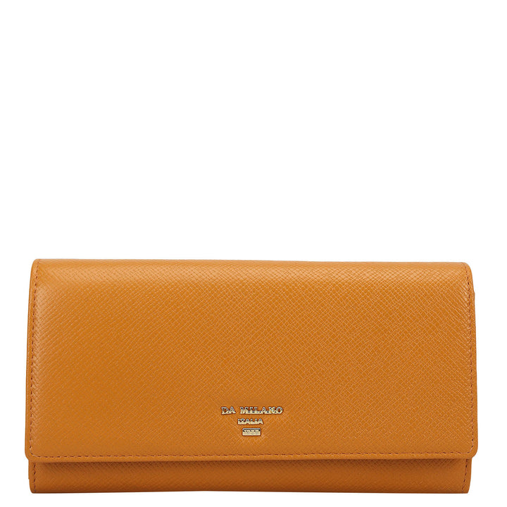 Franzy Leather Ladies Wallet - Flame