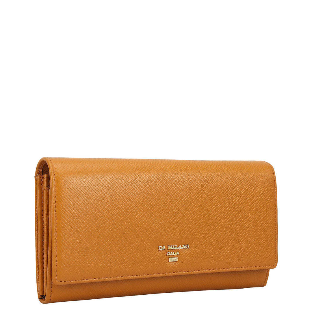 Franzy Leather Ladies Wallet - Flame
