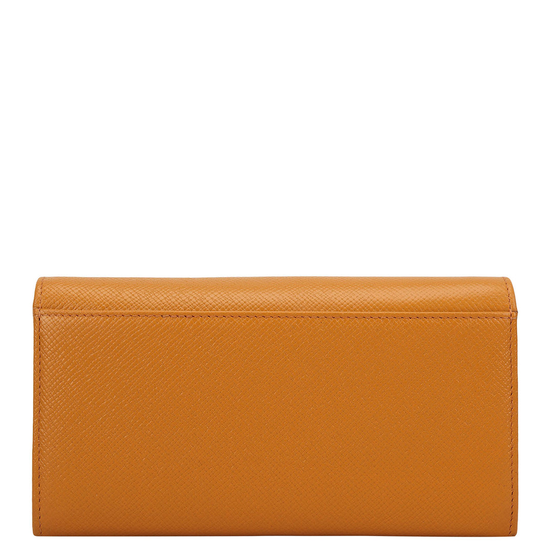 Franzy Leather Ladies Wallet - Flame