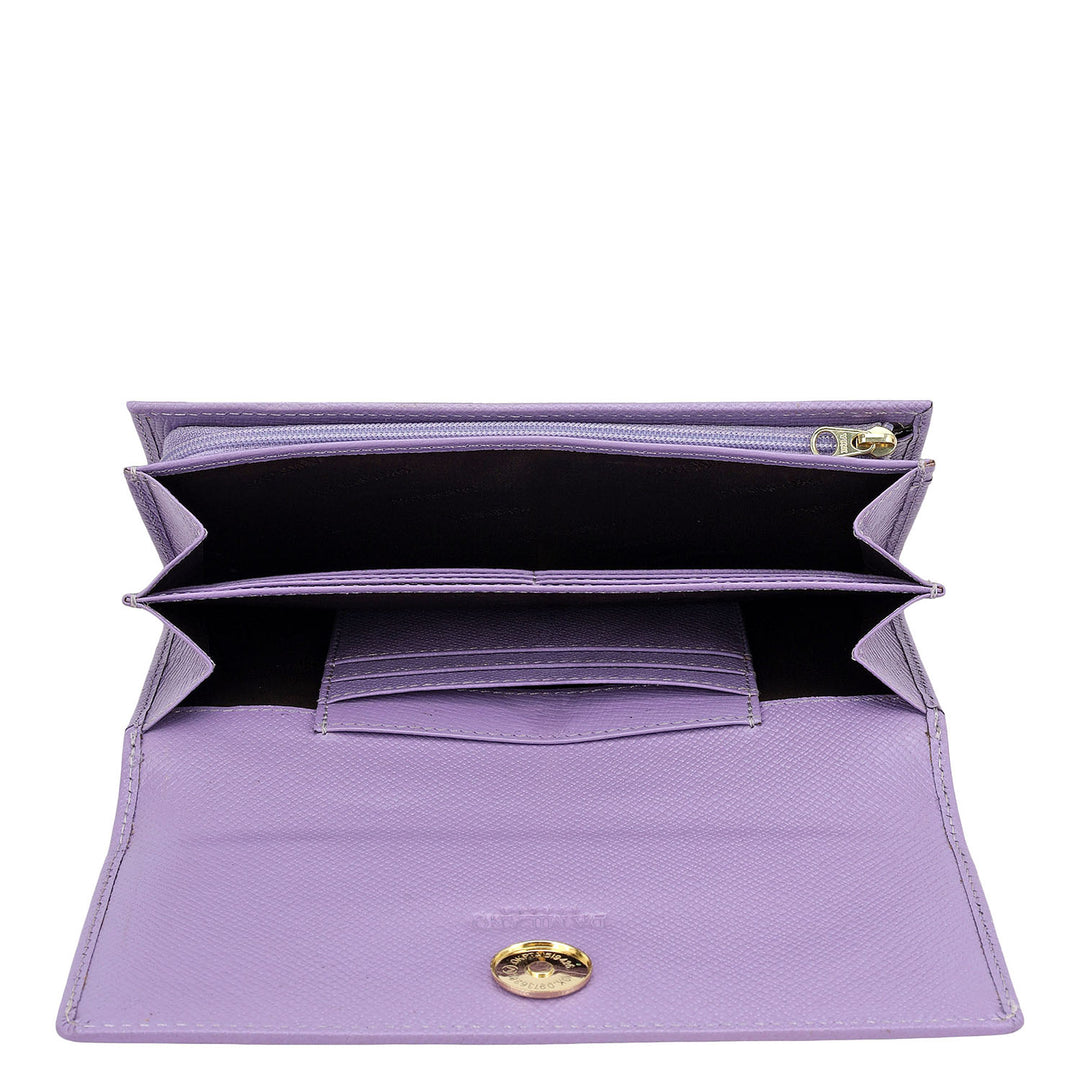 Franzy Leather Ladies Wallet - Purple Haze