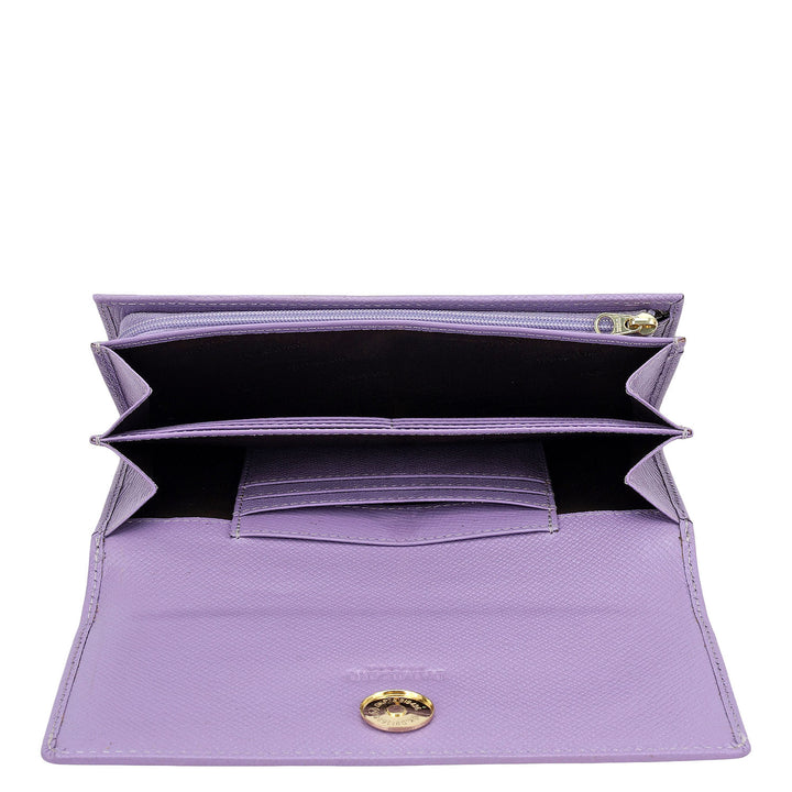 Franzy Leather Ladies Wallet - Purple Haze
