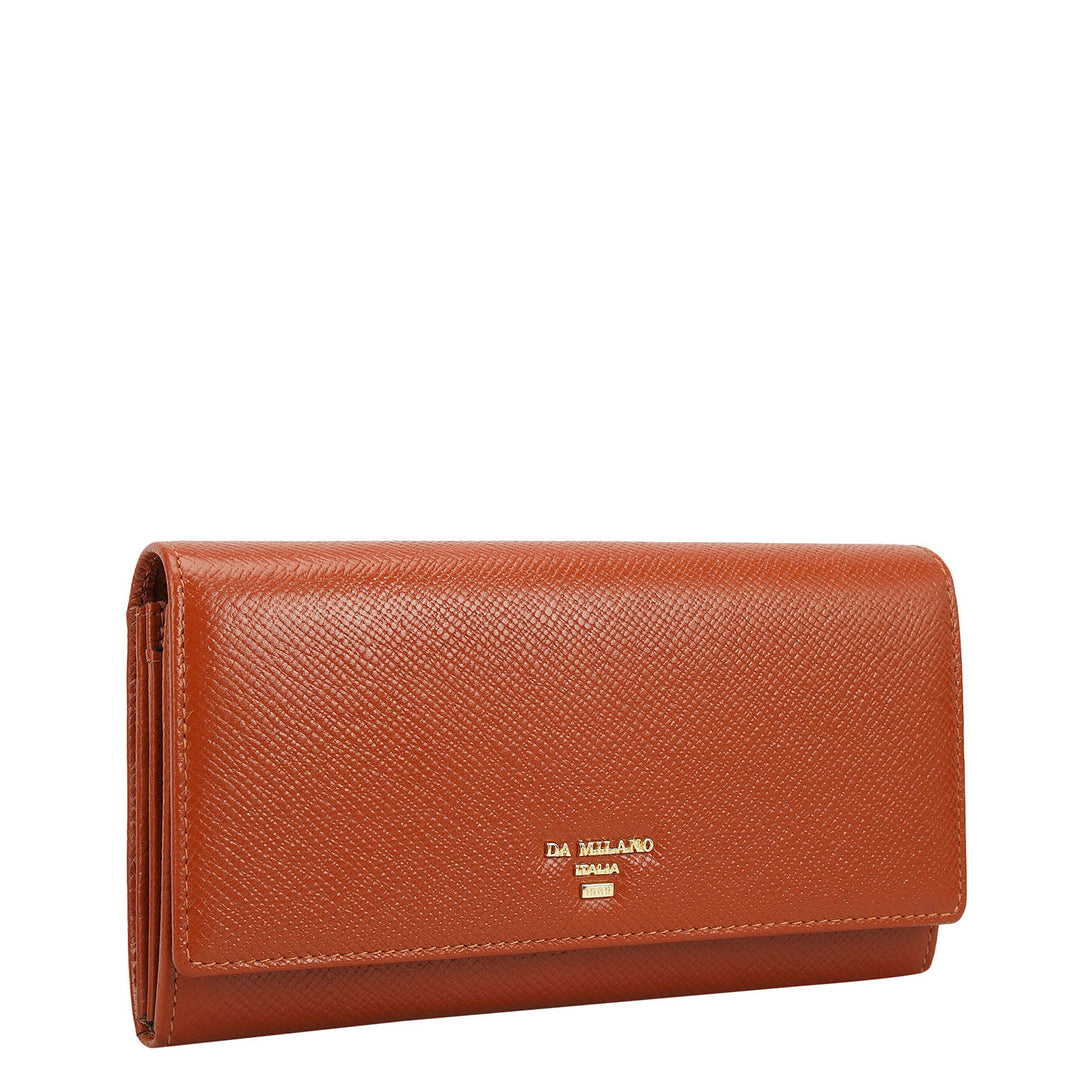 Franzy Leather Ladies Wallet - Rust