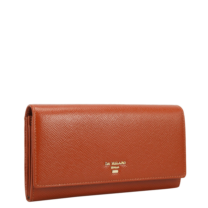 Franzy Leather Ladies Wallet - Rust