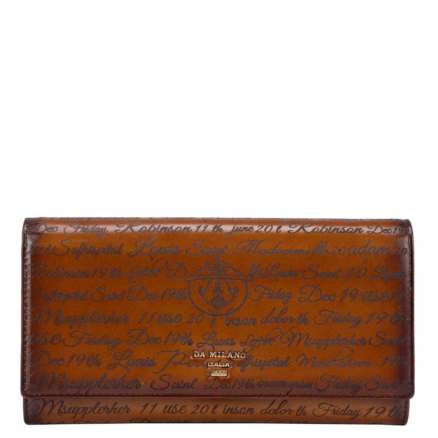 Signato Leather Ladies Wallet - Cognac