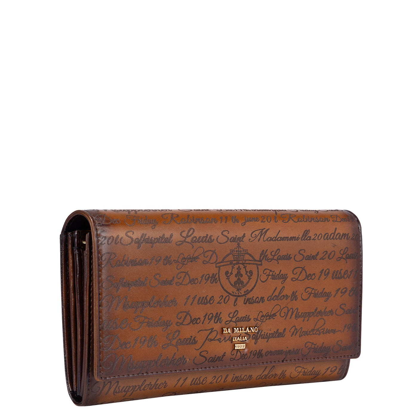 Signato Leather Ladies Wallet - Cognac