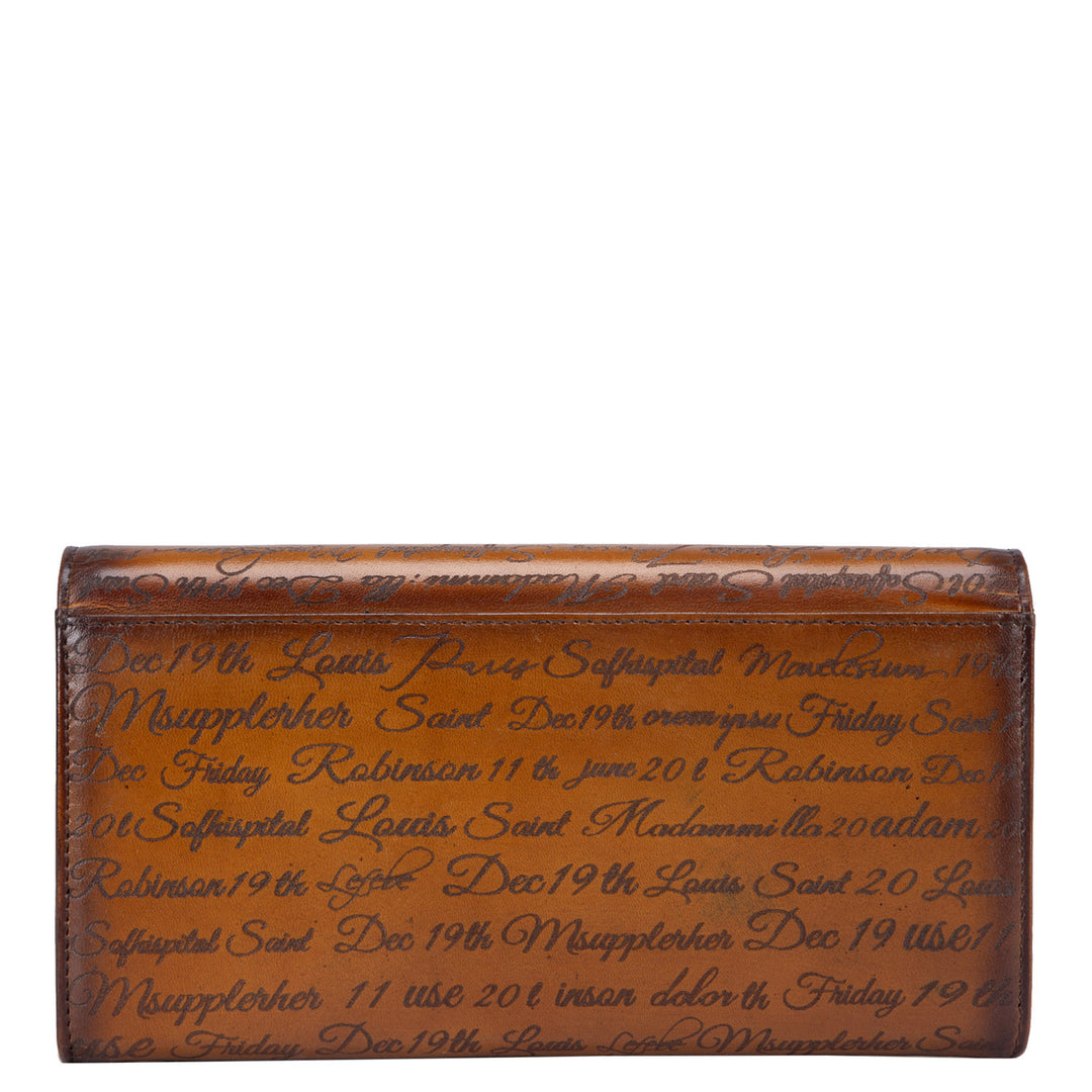 Signato Leather Ladies Wallet - Cognac