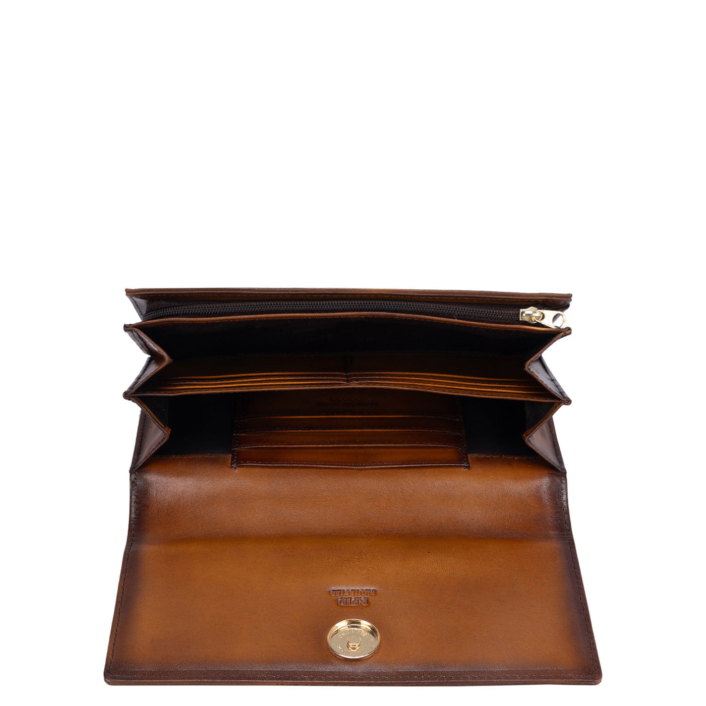 Signato Leather Ladies Wallet - Cognac