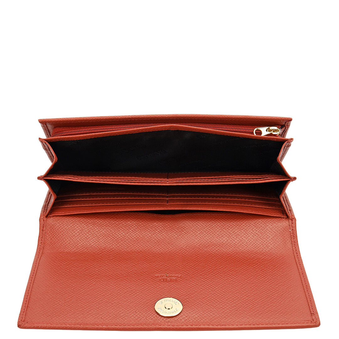 Classic Ladies Wallet - Brick