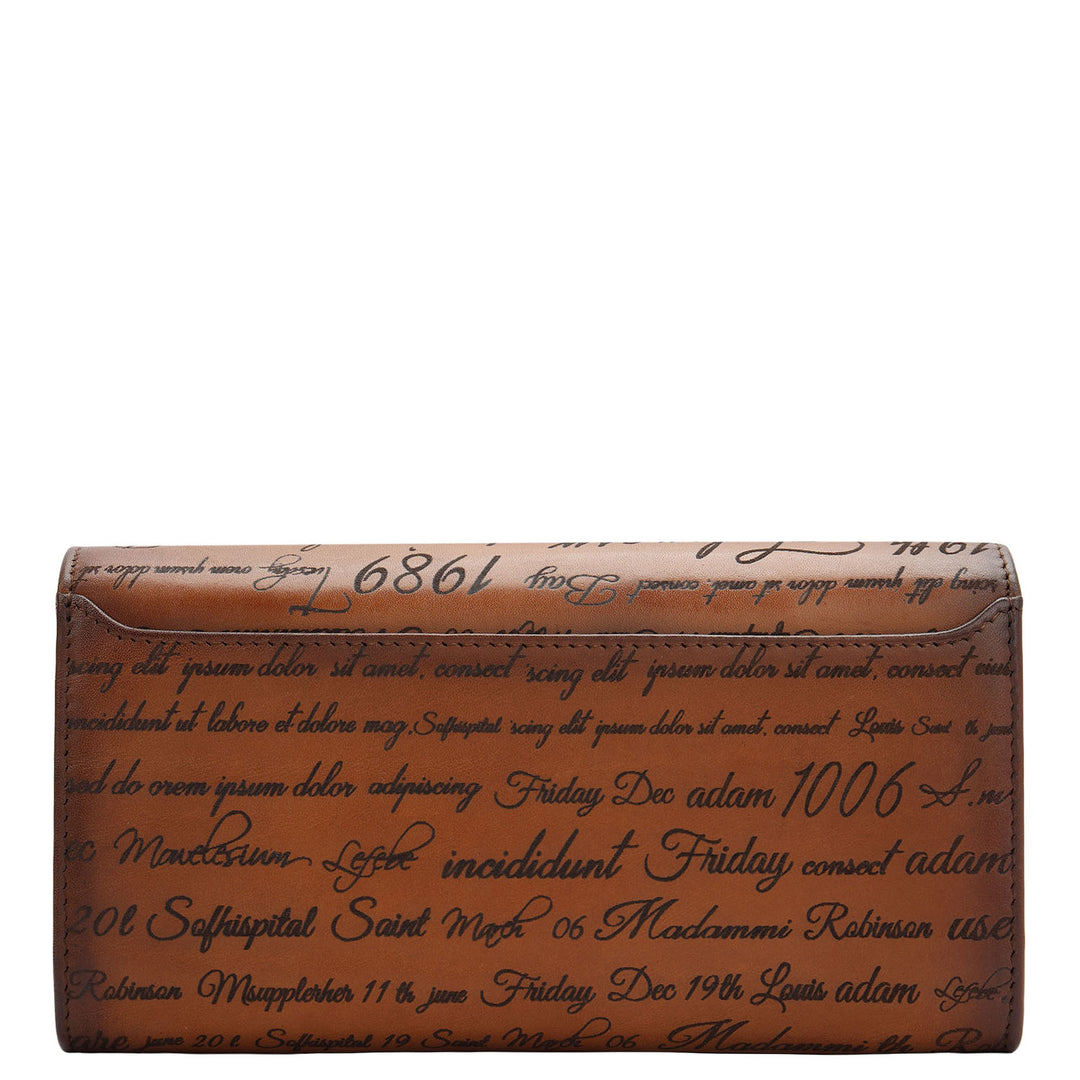 Classic Women Wallet - Cognac