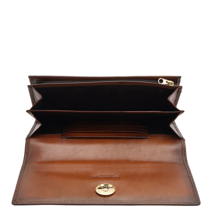 Classic Women Wallet - Cognac