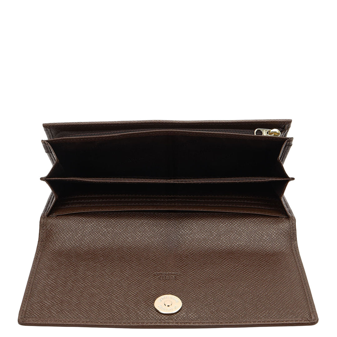 Classic Continental Wallet - Walnut