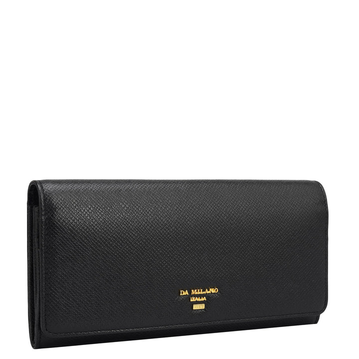 Franzy Leather Ladies Wallet - Black