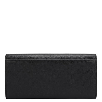 Franzy Leather Ladies Wallet - Black