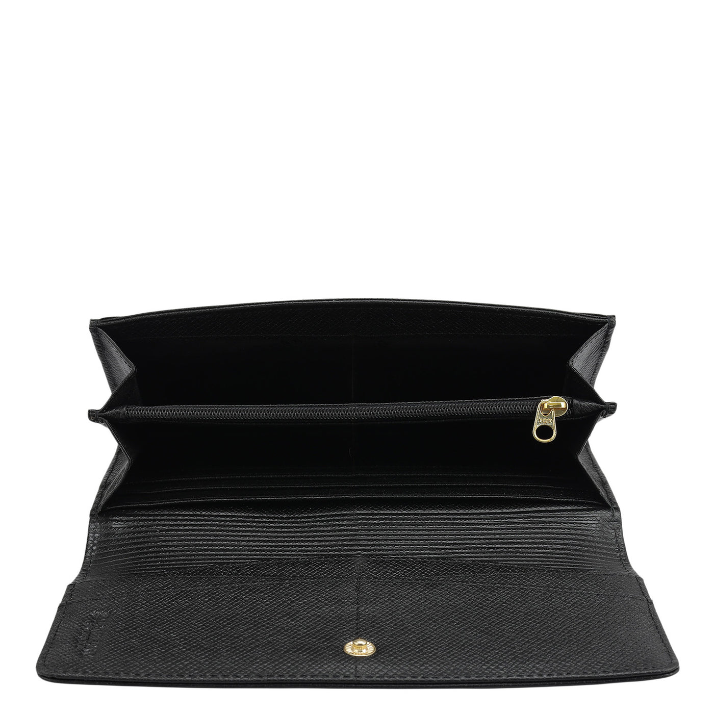 Franzy Leather Ladies Wallet - Black