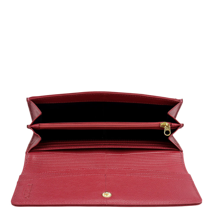 Franzy Leather Ladies Wallet - Plumberry