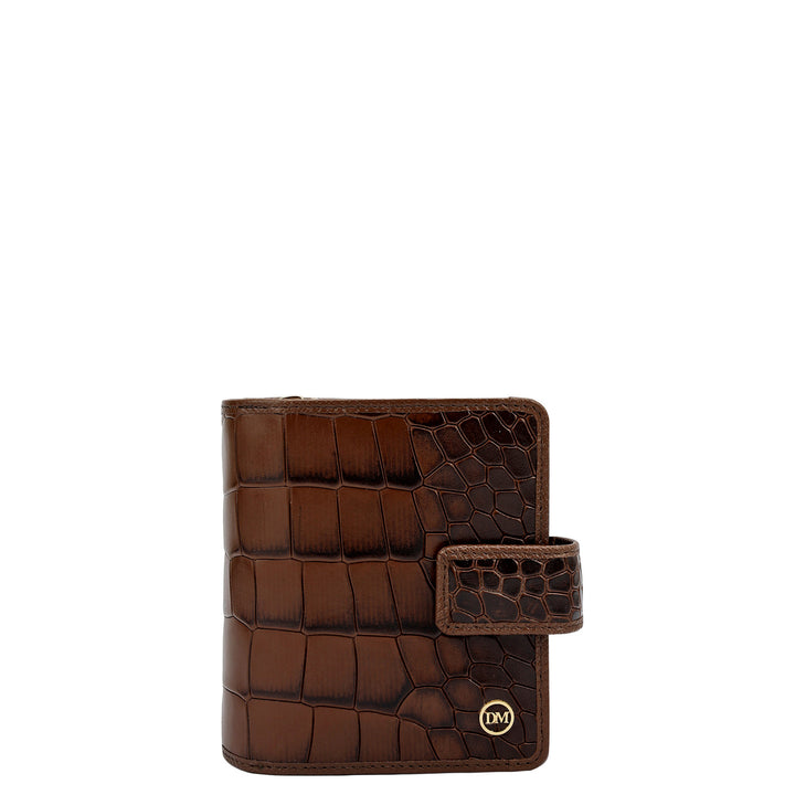 Croco Leather Ladies Wallet - Date