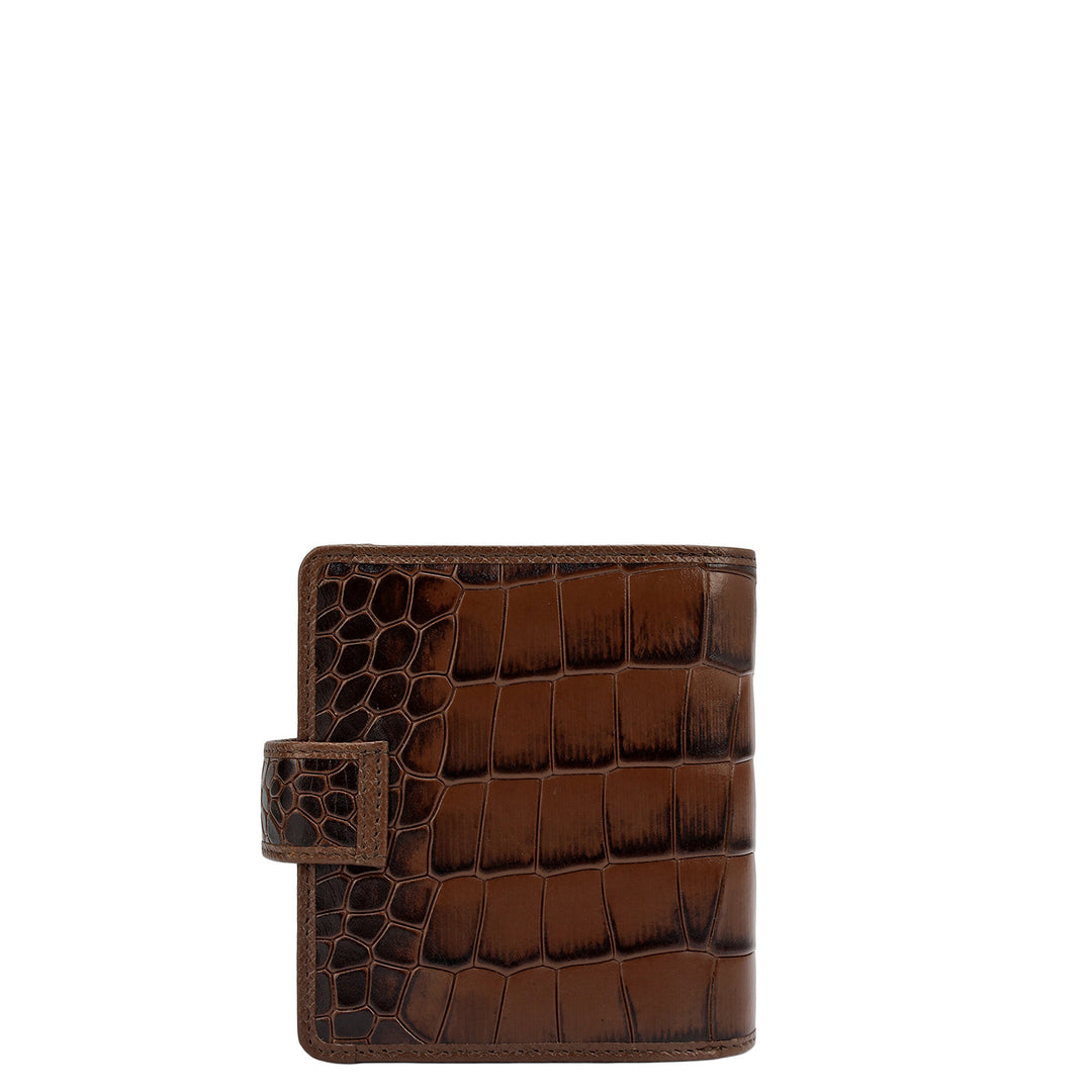 Croco Leather Ladies Wallet - Date